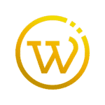 Wordpress Logo in gold für Webdesign.