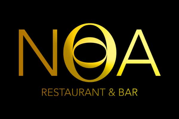 Noa Restaurant vergoldetes Logo