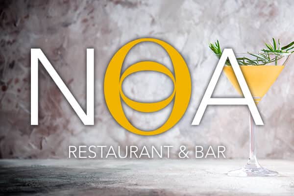 Noa Restaurant Logo mit Cocktailglas