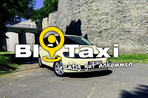 Bi Taxi VW Touran Foto mit Logo